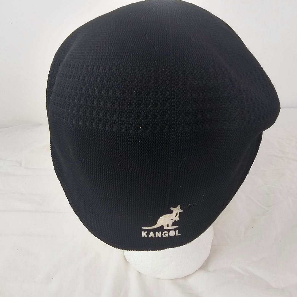 Kangol Tropic 504 Ventair Flat Cap Black Mens XL 0290BC01